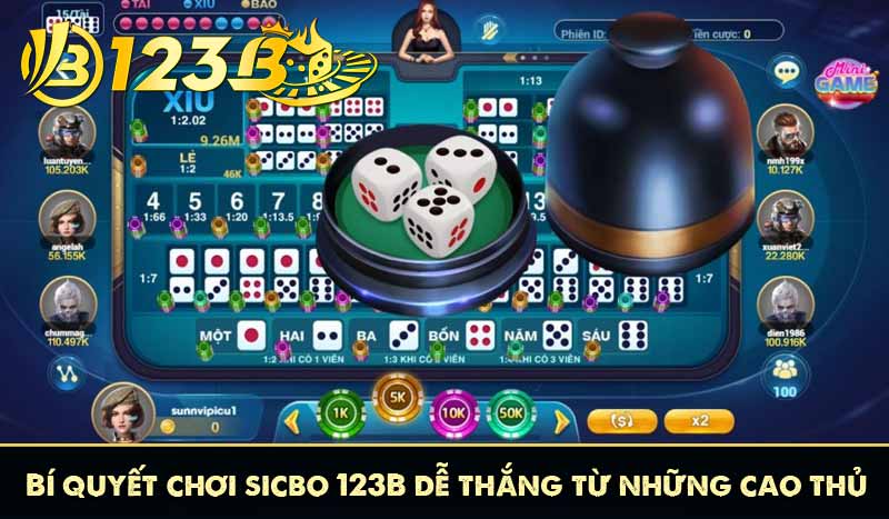 Bí quyết chơi sicbo 123B dễ thắng từ những cao thủ